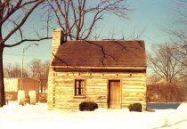 Log cabin at Abrams Delight